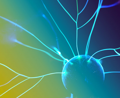Illustration de connexions neuronales symbolisant le lien cerveau-corps